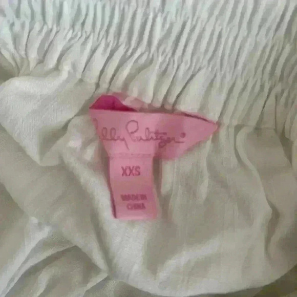 Lilly Pulitzer Moira Top in White Women’s XXS - Picture 6 of 8